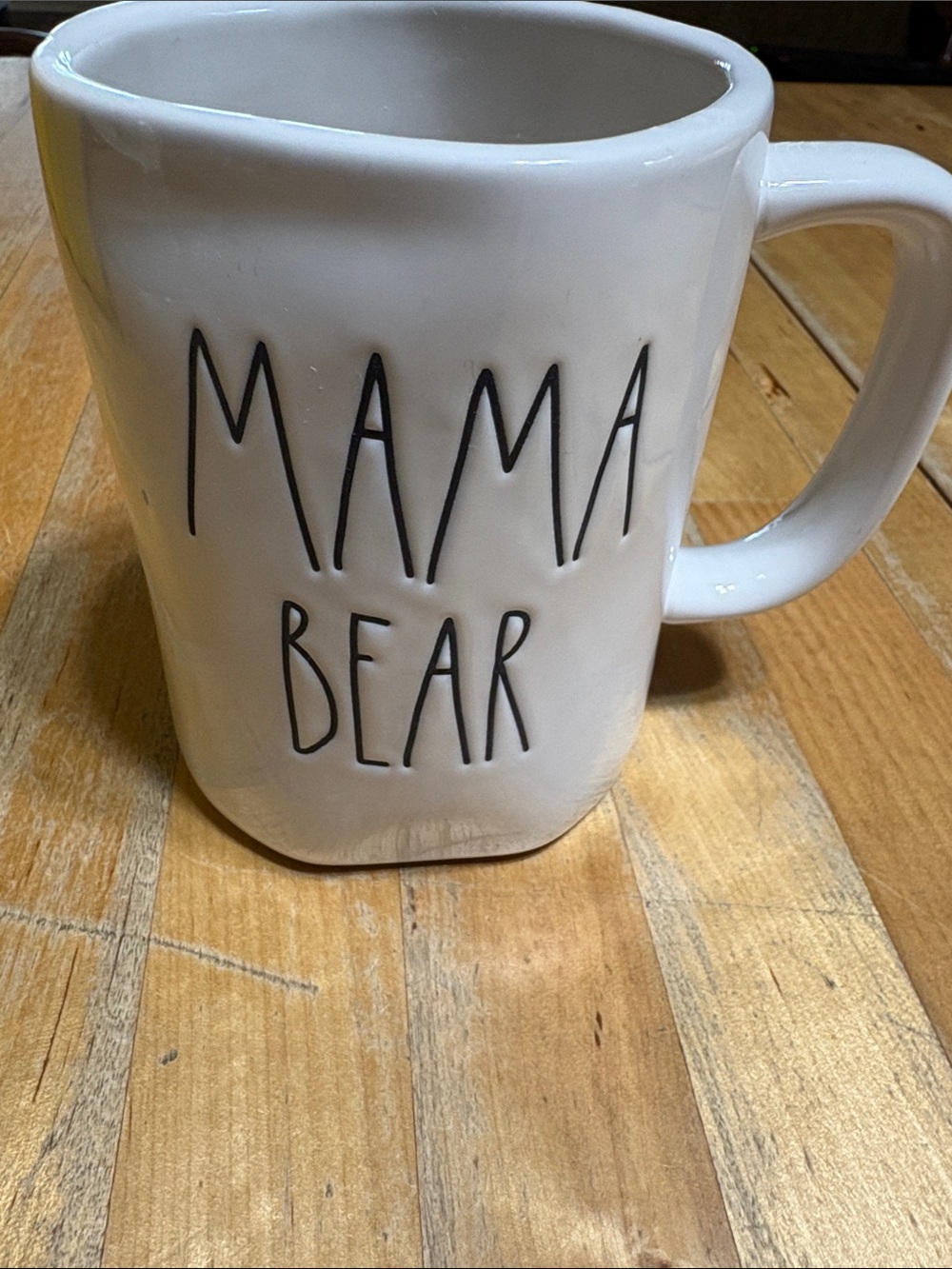 Rae Dunn White "Mama Bear" Ceramic Mug -